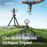  Ulanzi MT91 Cka Quick Release Octopus Tripod Flexible Leg for Phone Action Camera Travel Vlog Outdoor Cycling Shot Livestreaming 