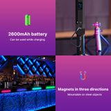  Ulanzi VL110 Handheld RGB Light Tube Stick Video soft Light 2500-9000K LED Photography Stick LED Light Wand Rechargeable 