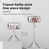  Tripod Mini Để Bàn Tích Hợp Gậy Selfie Cho Máy Ảnh ULANZI MT-08 (1/4 Screw Ballhead, Folding Length: 22.5cm, Adjustable three sections) 
