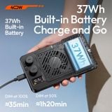 Ulanzi P40 Bi P40 RGB 40W Portable Video Light with Cooling Fan 14000Lux 2700-6500K 5000mAh Full Light for Photography Live Vlog 
