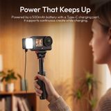  Ulanzi LM24 Quick Release Mini Light II for DJI Osmo Action 6/Nano Three Brightness Levels Fill Lighting Outdoor Hiking Vlogging 