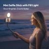 Ulanzi MT40 Mini Selfie Stick with Fill Light Three Color Modes for Smartphone Photography Tripod Handheld Vlogging Livestream