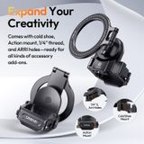  Ulanzi PMO1 Pocket 3 Magnetic Expansion Adapter with Cold Shoe for Action Camera Smartphone Holder Travel Livestreaming Vlog 