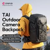  Ulanzi AB01 TAI Outdoor Camera Backpack 38L Clamshell Bag for Cameras Lenses Laptops Travel Shoulder with Laptop Tablet Sleeve 