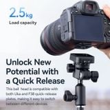  Ulanzi TH02 Uka Inverted Ball Head for Photograph DSLR Camera 360° Panning Scale Uka Quick Release Horizontal Vertical Switching 