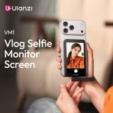  Ulanzi VM1 Vlog Selfie Monitor Screen for iPhone 17 16 15 Selfie Monitor Screen with Magnetic Ring Livestreaming Vlog Shots 