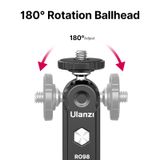  Ulanzi R098 Double Ball Heads With Code Shoe 1/4 Screw Mount Magic Arm for DSLR Camera Monitor Mic Video Light Super Clamp 