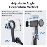  Ulanzi SK26 Portable Selfie Stick Tripod 8-Section Telescope Poles for Group Capture Desktop Livestreaming Dynamic Vlog Shots 