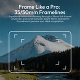 Ulanzi VF01 Waist-Level Viewfinder Universal with Cold Shoe Mount for Cameras Street Frame Photography Landscapes Low-Angle Shot 