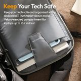  Ulanzi AB01 TAI Outdoor Camera Backpack 38L Clamshell Bag for Cameras Lenses Laptops Travel Shoulder with Laptop Tablet Sleeve 