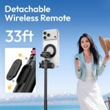  Ulanzi MT-44M 2-in-1 Magnetic &amp; 1/4" Selfie Stick Tripod for Phones Cameras for Live Streaming Vlog Shots with 360° Ball Head 
