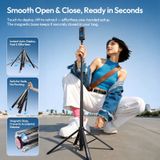  Ulanzi TT91 Auto-Open Extension Pole with 1/4" Mount 1.66M 8-Section Adjustable for Action Camera Outdoor Photography Fill Light 