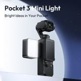  Ulanzi LM001 Pocket 3 Mini Light 3-Level Soft Light for DJI OSMO Pocket 3 for Photography Livestreaming Vlog LED Video Light 