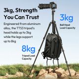  Ulanzi TT53 Traveler-Uka 1.8M Tripod Compatible Uka Serie with 360° Ballhead for Stabilizer Selfie Stick Photography Camera Shot 