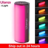  Ulanzi i-Light Mini RGB Tube Light Handheld led Photography Stick Video Fill Lamp Magnetic 2500-9000K for Vlog Youtube 
