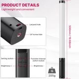  Ulanzi VL119 RGB Handheld Stick Light Wand Tube LED Video Light CRI 95+ 2500K-9000K 2000mAh Photography Lighting Fill Lamp 