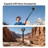  Ulanzi OA27 Quick Release Cold Shoe Mount for Action 6/Nano Magnetic Snap Dual-Device Mode for Action Camera Livestreaming Vlog 