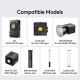  Ulanzi RH-PD100W GaN Power Adapter Supports PD 3.0 Protocol for 40W PRO/RGB C60/C60RGB Fill Light CO1 100W EC65 65W COB Light 