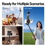  Ulanzi MT-44M 2-in-1 Magnetic &amp; 1/4" Selfie Stick Tripod for Phones Cameras for Live Streaming Vlog Shots with 360° Ball Head 