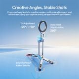  Ulanzi MA67 Magnetic Tri-Fold Phone Stand 360° Flexible Rotation Desktop Stand Handheld Mantis Mode for Smartphone Photography 