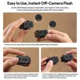  Ulanzi LA10 Mini Flash Trigger with Hot Shoe Mount 8m Wireless for Digital Cameras Flash Lights Outdoor Livestreaming Vlog Shots 