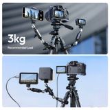  Ulanzi TB15 Suction Cup Mount for Camera Photography Side Car Door Mounts POV Shot with 360° Ballhead Double-Ended Magic Arm 