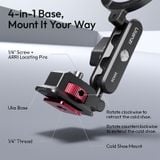  Ulanzi MA56 4-in-1 MagLock Phone Mount / Phone Clamp Mount 360° Rotation for Photography Light Tripod Travel Outdoor Vlog Shots 