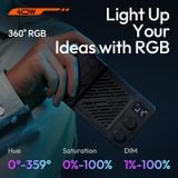  Ulanzi P40 Bi/P40 RGB 40W Video Light 14000Lux 37Wh with LED Display for Portrait Still Life Photography Shooting Light Painting 