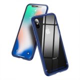  Ốp lưng kính cường lực viền Silicone chống sốc Baseus See-through Glass Case cho iphone X (Tempered Glass + Soft Silicone ) 
