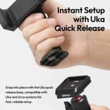  Ulanzi MA54 Uka Phone Holder with Dual Cold Shoe Mount Photography Phone Clamp Vlog Shot for Monopod Desktop Tripod Selfie Stick 