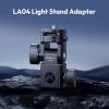 Ulanzi LA04 Light Stand Adapter with 1/4" Mount for Phone Stands Cameras Video Fill Lights with Cold Shoe Quick-release Plate