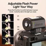  Ulanzi KL01 Mini Camera Flash with Built-In Color Filters GN10 Flash for Canon Nikon Pentax Fujifilm Olympus DSLR Bright Natural 