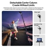  Ulanzi TT43 II 2.1M Reversible Leg Light Stand 2-in-1 Column Pole for Video Light Flat Pallet Portrait Photography Livestreaming 