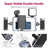  Ulanzi Universal Smartphone Video Rig Phone Cage with Handgrip for iPhone 16 15 14 13 12 Pro / Pro Max Android Mobile Phone 