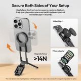  Tripod Từ Tính Đa Năng Kiêm Giá Đỡ + Selfie Dùng Cho Điện Thoại ULANZI MA38 (Patented Design, Dual-Sided Magnet, 180° Rotation, Hidden Hook, Arca-Swiss Mount) 