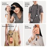  Ulanzi YF01 Y-Flex Strap with Quick Release Buckle 3in1 Shoulder Wrist Strap Charging Cable for Camera Phone Travel Photography 