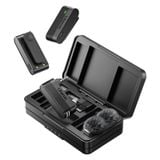  Ulanzi A100 Wireless Lavalier Microphone 20M Transmission for Street Interviews Vlogging Music Recording for Smartphones Cameras 