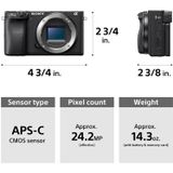  Máy ảnh Sony Alpha A6400 (Fast Hybrid AF, Hybrid Log-Gamma, ILCE-6400 / ILCE-6400L / ILCE-6400M, BIONZ X, Real-time Eyes AF, Kết nối Wifi / Bluetooth / NFC) 