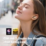  Tai Nghe Bluetooth TWS SoundPEATS H3 (Bluetooth v5.4, 7H, Hi-Res Audio, 6-Mics Built-in, ANC, Qualcomm cVc Algorithm, LDAC codec, aptX Adpative Lossless, Support PeatsAudio app, IPX5) 