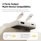  Pin Dự Phòng ROCK Crayon Shinchan P55 10000mAh 10W (with Built-in Cables, Smart Digital Display) 