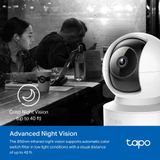  Camera AI Wi-Fi An Ninh Gia Đình Quay Quét TAPO C222 2K (4MP, 360º horizontal and 110º vertical range, Work with Google Assistant/Amazon Alexa) 