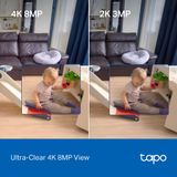  Camera An Ninh Xoay/Nghiêng Hai Ống Kính TAPO C250 4K (8MP, 360º horizontal and 116º vertical range, Custimizable Block Zones, Works with Google Assistant/Amazon Alexa/Samsung SmartThings) 