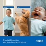  Camera An Ninh Xoay/Nghiêng Hai Ống Kính TAPO C250 4K (8MP, 360º horizontal and 116º vertical range, Custimizable Block Zones, Works with Google Assistant/Amazon Alexa/Samsung SmartThings) 