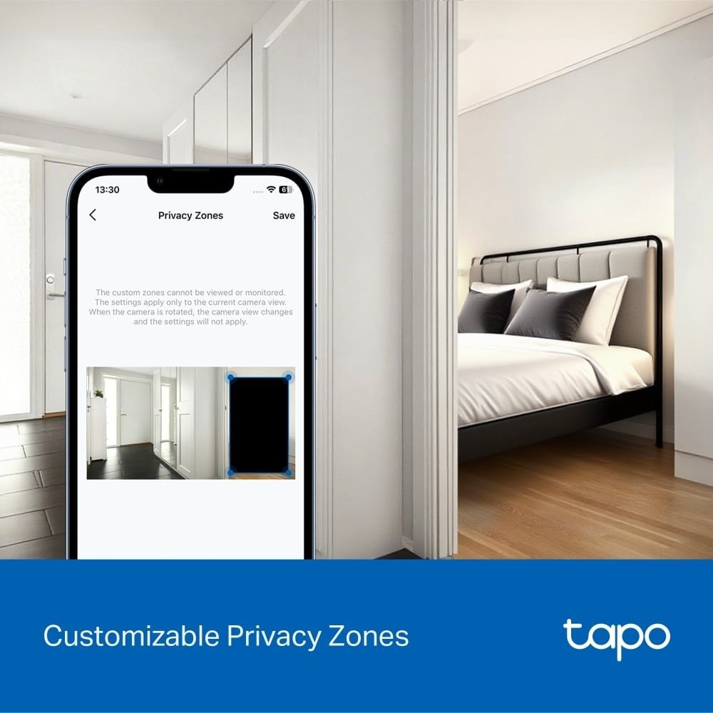  Camera An Ninh Xoay/Nghiêng Hai Ống Kính TAPO C250 4K (8MP, 360º horizontal and 116º vertical range, Custimizable Block Zones, Works with Google Assistant/Amazon Alexa/Samsung SmartThings) 