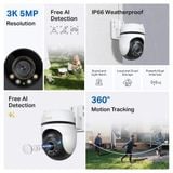  Camera WiFi An Ninh Quay/Quét Ngoài trời TAPO C530WS 3K (5MP, IP66, Comprehensive AI Detection, Work with Google Home + Amazon Alexa) 