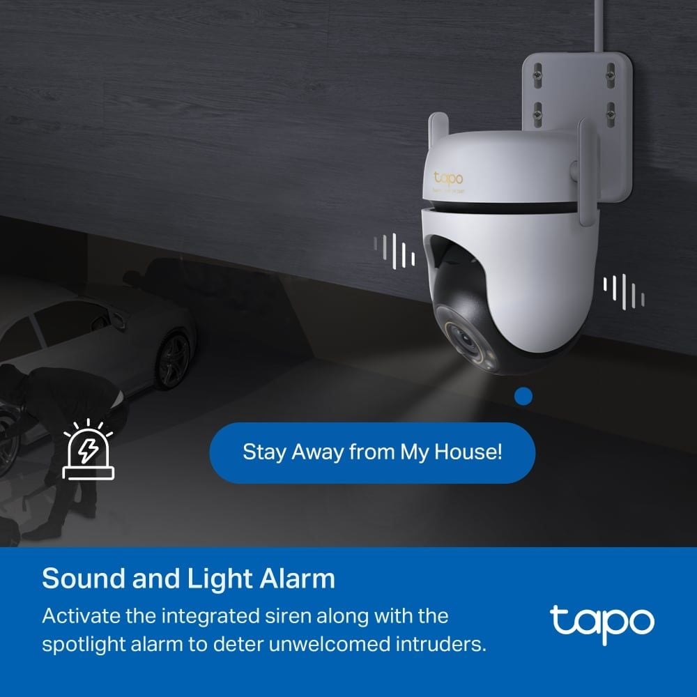  Camera WiFi An Ninh Quay/Quét Ngoài trời TAPO C530WS 3K (5MP, IP66, Comprehensive AI Detection, Work with Google Home + Amazon Alexa) 