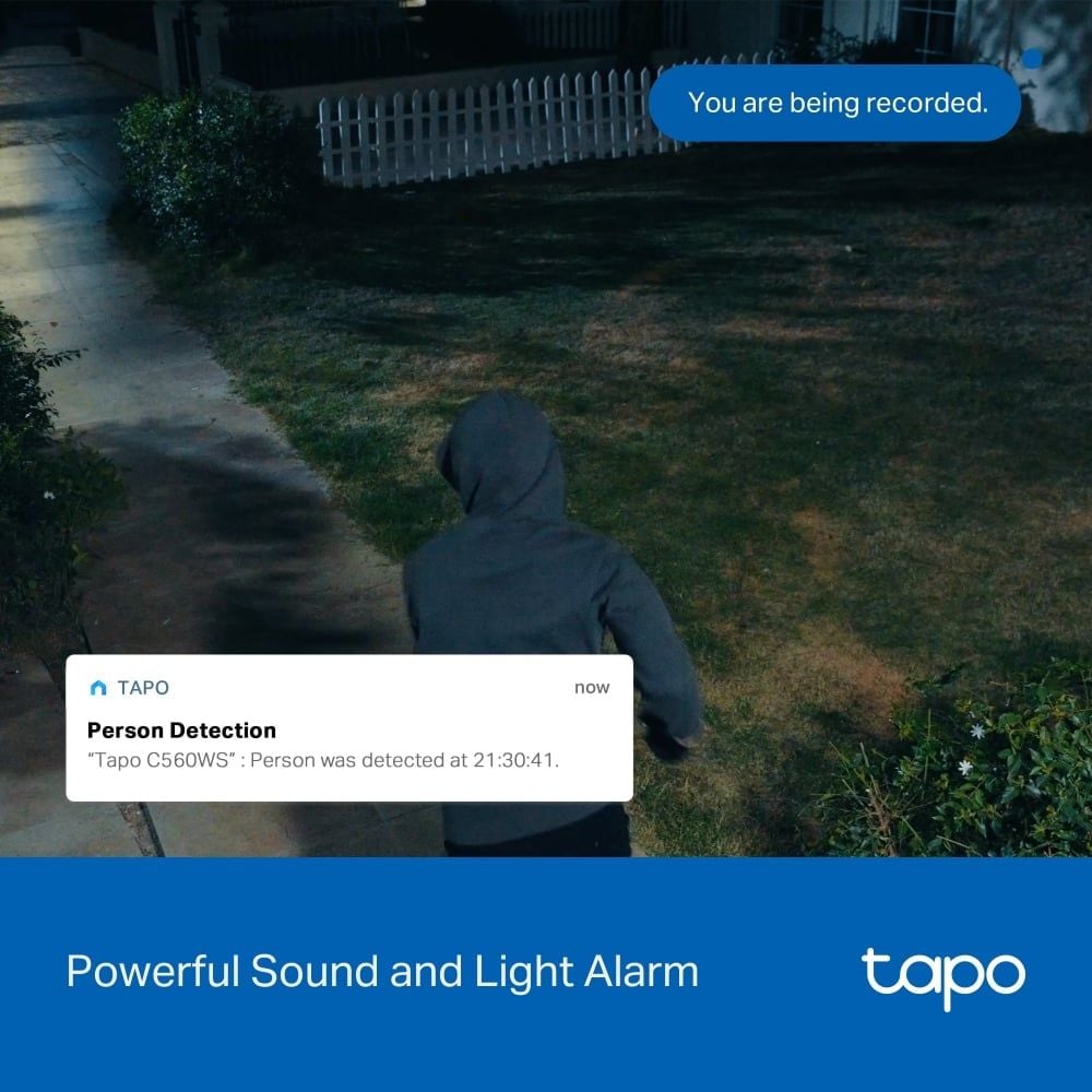  Camera Wi-Fi An Ninh Quay Quét Ngoài Trời TAPO C560WS 4K (8MP, Wi-Fi 6 Dual-Band, Free Person/Pet/Vehicle Detection, Work with Google Home + Amazon Alexa) 