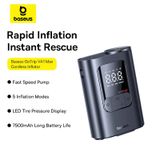  Máy Bơm Lốp Ô Tô Không Dây Baseus GoTrip VA1 Max (5 Inflation Modes, 7500mAh, ±0.05 BAR Pressure Accuracy, 3-Way LED Lighting for Night Use) 