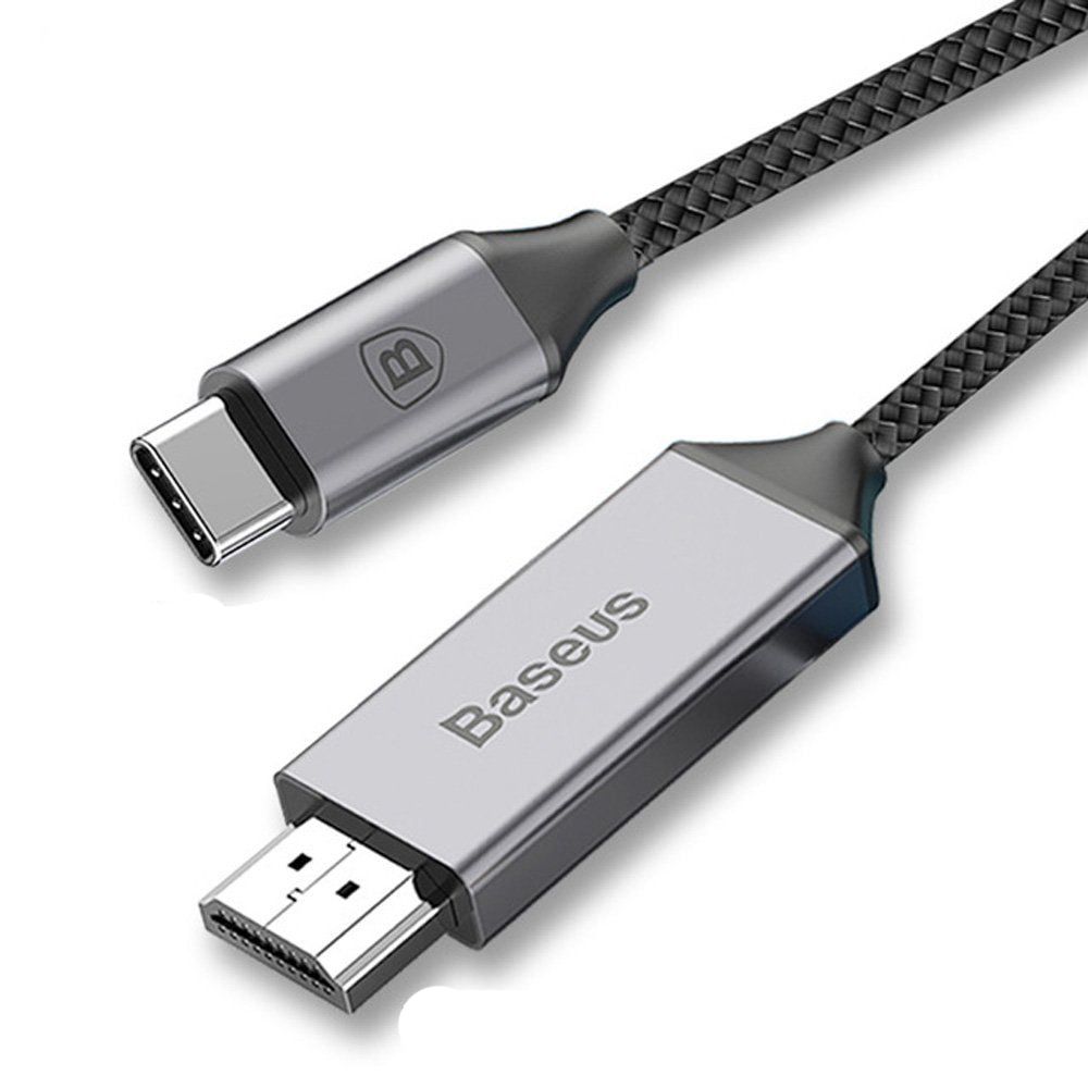  Cáp chuyển USB Type C sang HDMI Baseus hỗ trợ xuất Video 4K - 60Hz từ Smartphone ra TV (1.8 mét) 