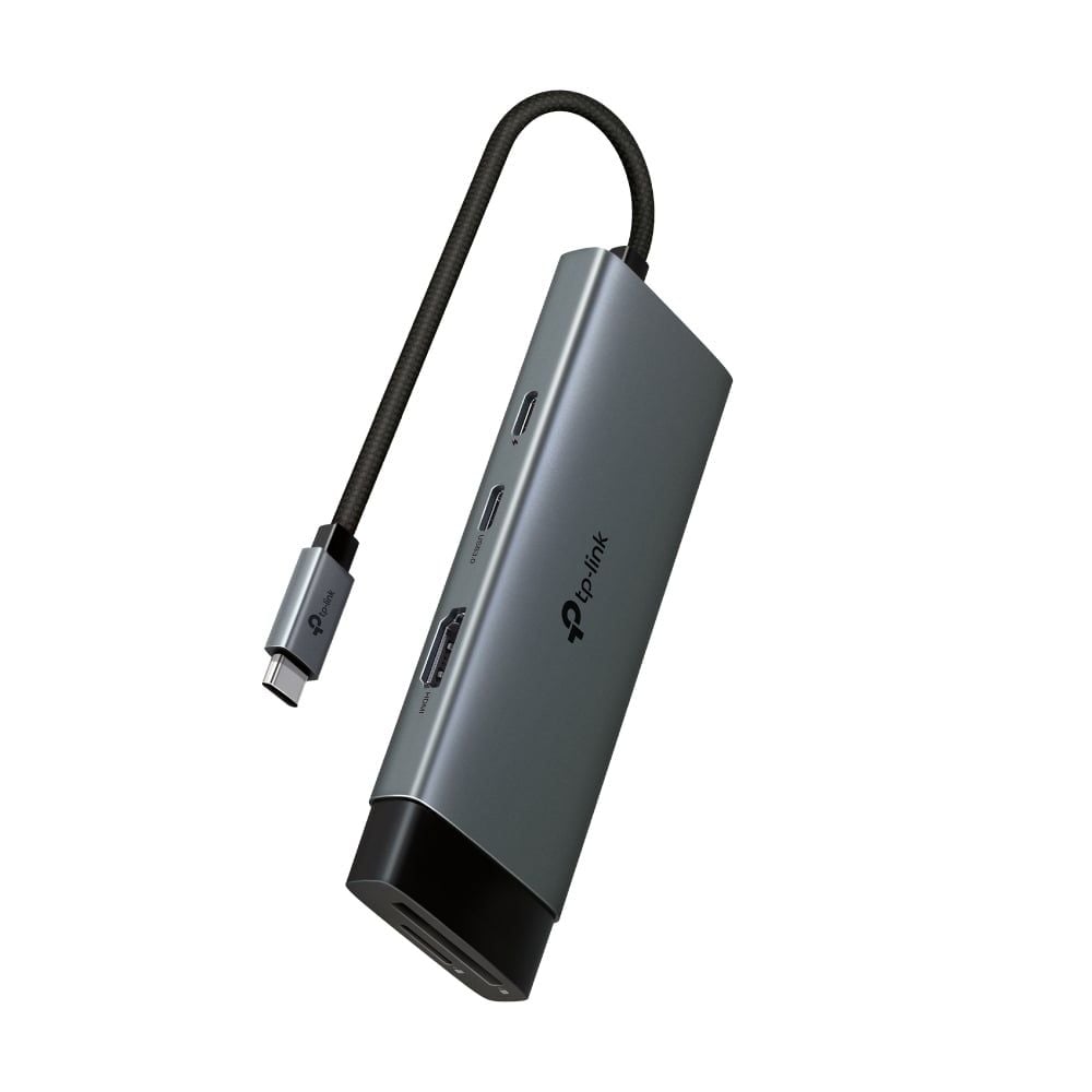  HUB Mở Rộng Đa Năng 7-in-1 TP-LINK UH7020C (Type-C to HDMI4K@60Hz + 2*USB-A 3.0 5Gbps + Type-C 3.0 5Gbps + 1*Type-C PD100W + SD/TF) 